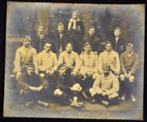1900 South of England rugby team photograph - v the North of England played at Leicester to incl
