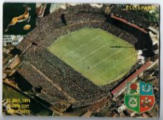 1974 British Lions vs South Africa rugby programme - the 4th and final controversial test match