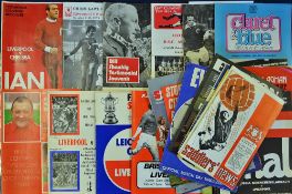 Liverpool football programme selection including Testimonials Callaghan, Hughes, Hunt, Smith,