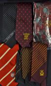 Collection of Official Liverpool FC club neck ties all different, with one celebrating the Liverpool