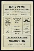 1958/1959 Llandudno v New Brighton FA Cup qualifying match football programme dated 18 October 1958.