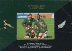 1984 South Africa and New Zealand rugby brochure titled The Possible Dream in South Africa