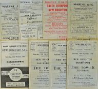 1950-60s New Brighton programme selection to include homes 1959/1960 Earlestown, 1960/1961 Marine,