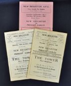 New Brighton home football programmes v Prescot Cables 1957/1958, 1958/1959 (Liverpool Senior