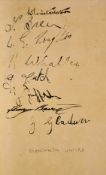 Autograph album containing the hand signed ink signatures of Manchester United players 1936/1937