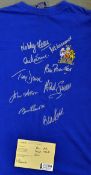 Manchester United 1968 Multi-Signed Football Shirt including Stiles, Dunne, Crerand, Sadler,
