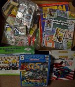 Collection of football memorabilia including soccer games 'Roy of the Rovers Soccer Special',