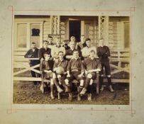 1895-96 Plymouth Argyle Photograph in black and white mounted, measures 46 x35cm approx.