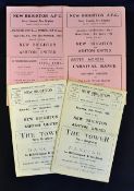 New Brighton home football programmes v Ashton United 1956/1957, 1957/1958, 1959/1960 and 1960/1961.