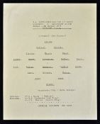 Scarce 1965/1966 single sheet football programme Liverpool v Manchester United FA Youth Cup, 3rd