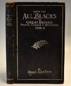 Rare 1924/25 New Zealand All Blacks Rugby Book - by Read Masters and titled 