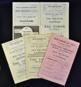 1960s New Brighton home football programmes v Fleetwood 1956/1957, 1958/1959, 1960/1961, 1960/