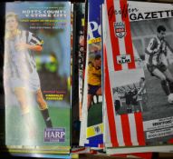 Collection of minor cup football programmes to include Texaco Cup (56), Anglo Italian Cup (47),