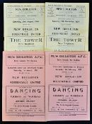 New Brighton home football programmes v Rossendale Utd 1957/1958, 1957/1958 (Lancs. Junior Cup),