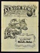 Scarce War time 1945/1946 FA Cup match football programme West Bromwich Albion v Derby County 3rd
