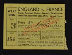 1949 England v French 