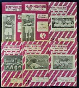 Selection of 1956 onwards Hearts home football programmes to include 1955/1956 Airdrie, Rangers
