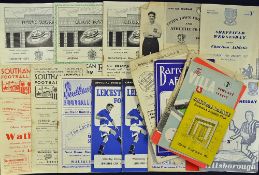 1950s Football Programme Selection includes a mixture of clubs, 1956 Aston Villa v Sunderland,