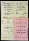 New Brighton in the Lancashire Junior Cup home football programmes 1957/1958 Clitheroe, 1958/1959