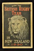 1930 British Lions Rugby Tour to New Zealand book - titled 
