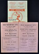 1957 Onwards New Brighton home football programmes v Wigan Athletic 1956/1957, 1957/1958, 1965/1966.