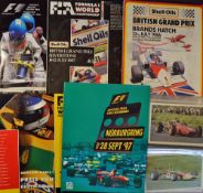 Formula 1 Programme Selection includes 1986 Brands Hatch, 1987 Silverstone, 1992 Hockenheim, 1997