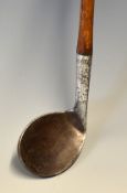 Walter Hagen Patent Sand Iron with heavily dish face and wide flanged sole