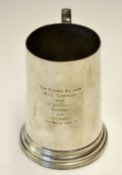 1936-37 'Bill Copson' England Cricket Tour of Australia Cricket silver tankard - engraved 