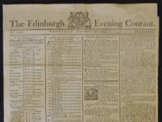 1787 The Evening Courant Newspaper - Golf Announcement September, see Front Page col. titled 