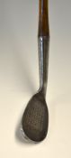 Miller Taylor of Glasgow protected patent concave faced 'Spinner' mashie niblick