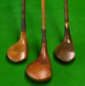 3x Socket woods to include a deep faced pin splitter driver with a central brass plate stamped