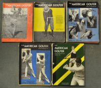 The American Golfer magazine from the early 1930's - editor Grantland Rice to incl 2x Sept 1931, 5×