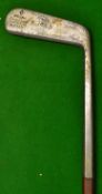 Rare and unusual patent Sans Doute straight blade putter by Winton of Montrose for Frank Roberts