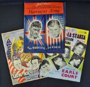 Boxing 1947 Heavyweight Championship Programme Bruce Woodcock v Joe Baksi at Harringay Arena (rear