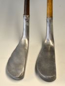 2x Mills elongated Alloy mallet head Putters including a Z model with damaged hosel, and a Northwood