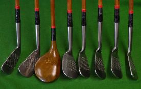 Fine set of 8x Palakona clubs - all fitted with the famous Hardy Bros Alnwick Palakona steel