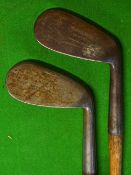 2x interesting irons incl Tom Stewart Niblick and a Hendry & Bishop Cardinal mashie niblick