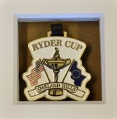 2004 Oakland Hills Ryder Cup Team Players bronzed and enamel bag tag - mf&g 5