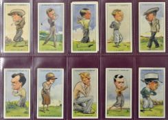 Full set of W.A & A.C Churchman's 'Prominent Golfers' Cigarette Cards - 50/50 incl 3 duplicates
