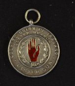1932 Golfing Union of Ireland Ulster Cup silver and enamel medal -engraved on the reverse 