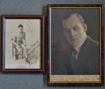 Boxing Johnny Brown Signed Photograph held British bantamweight title, European bantamweight