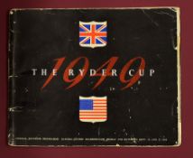 1949 Ryder Cup official golf programme - played at Ganton Scarborough and signed by U.S player 