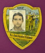 Scarce J Baines Bradford trade card featuring golf c. 1890's - titled 