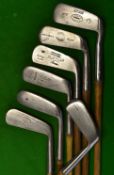 7x Assorted Steel headed Putters including a J Hasty of Cairo by William Gibson goose neck,