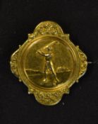 1891 East Tyrone Golf Club 15ct gold medal - engraved on the reverse 