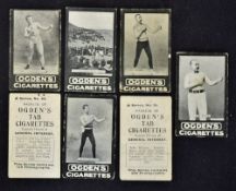 Ogden's Tab Cigarettes boxing cards c. 1900 - A & B Series General Interest to incl Jim Mace, 2x