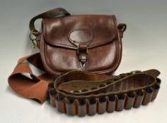 Leather cartridge bag and belt to incl Brady 