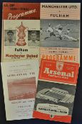 FA Cup Semi-Final football programmes 1958 Manchester United v Fulham official issue, souvenir issue