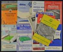 Manchester United away match programmes to include 1958/1959 Aston Villa, Bolton Wanderers, Burnley,