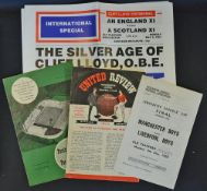 At Manchester United neutral football match programme selection to include 1961/1962 Football League